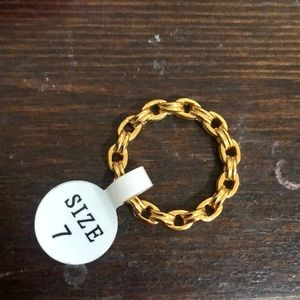 18k gold filled chunky ring